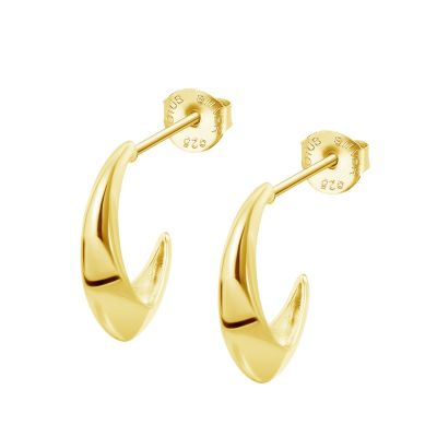 Lotus Orecchini Pendenti Argento Gold