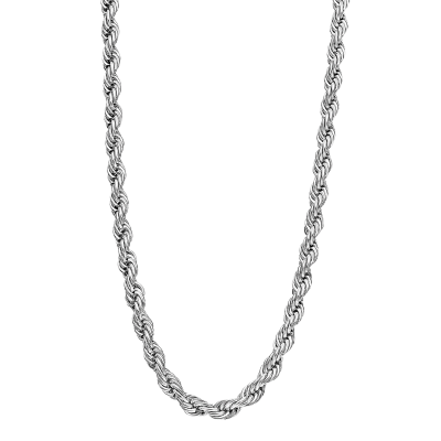 Lotus Collana Acciaio Catena Anelli Concatenati