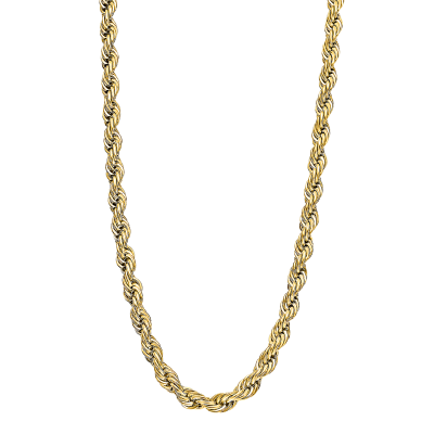 Lotus Collana Acciaio Gold Catena Anelli Concatenati