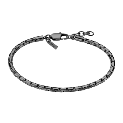 Lotus Bracciale Acciaio Pvd Nero Anelli Concatenati