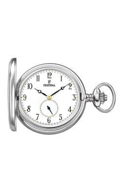 Festina Orologio Tasca Solo Tempo Quadrante Bianco