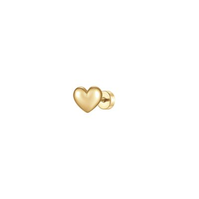Luca Barra Piercing Acciaio Gold Cuore