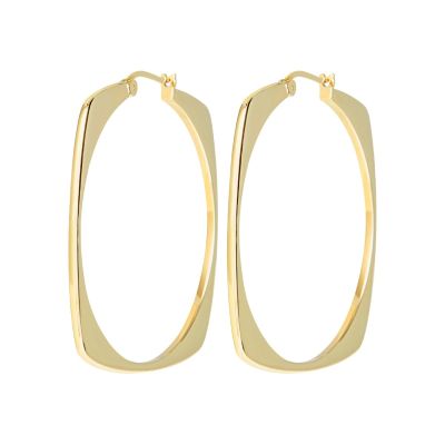 Breil Orecchini Squadrati Acciaio Gold Tetra