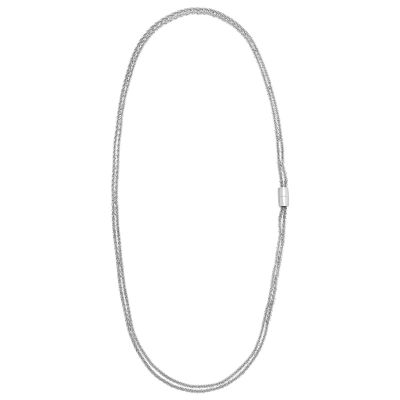 Breil Collana Lunga 2 Fili Acciaio Magnetica