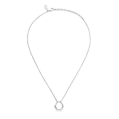 Breil Collana Acciaio Elemento Esagonale Hipnotic