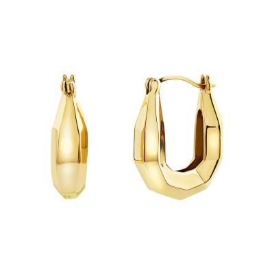 Breil Orecchini Esagonali Acciaio Gold Hypnotic