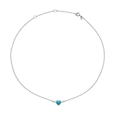 Breil Collana Acciaio Cuore Turchese Candy