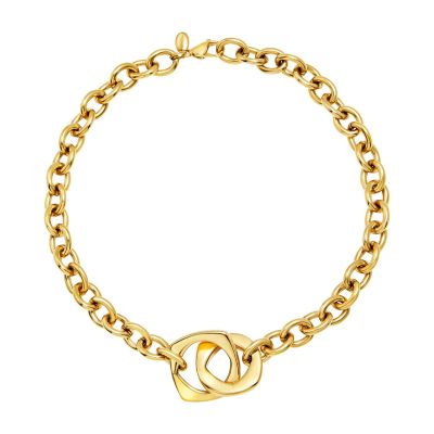 Breil Collana Catena Acciaio Gold Tetra Goes Big