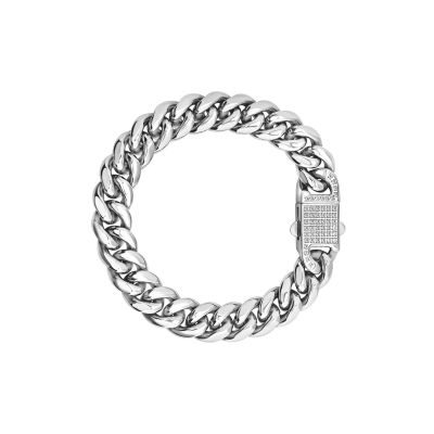 Breil Bracciale Groumette Acciaio e Zirconi Steel Spark
