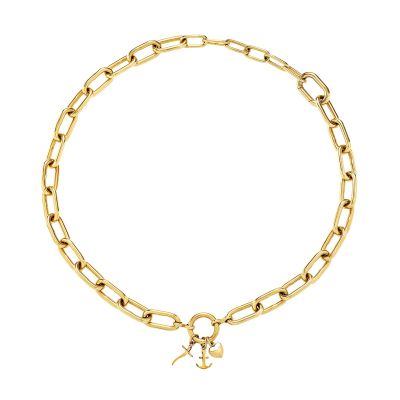 Breil Collana Acciaio Gold Multicharm Love Ties