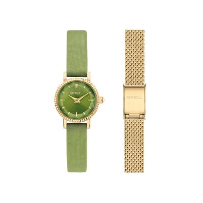 Breil Solo Tempo Acciaio Gold Quadrante Verde Darling