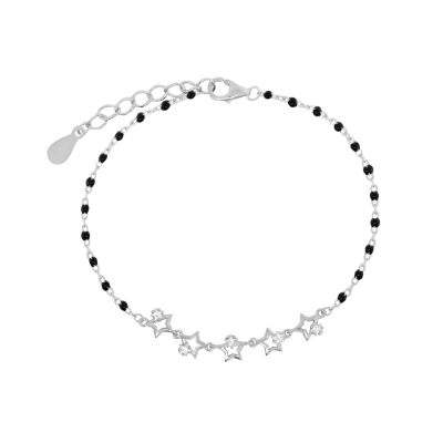 Chimiama Bracciale Argento Stelle Zirconi e Smalto