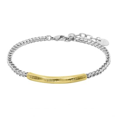 Chimiama Bracciale Acciaio e Pvd Giallo