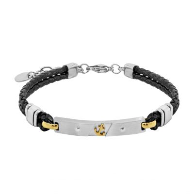 Chimiama Bracciale Acciaio Piastra con Ancora