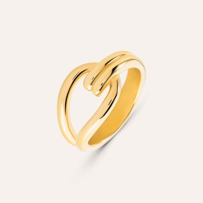 Stroili Anello Acciaio Gold Con Nodo