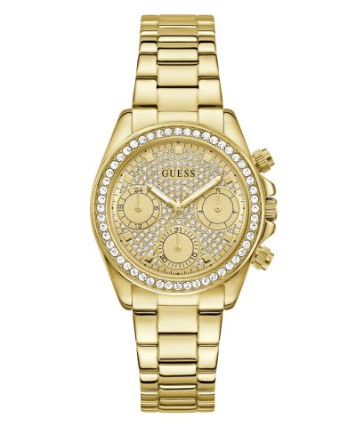Guess Multifunzione Acciaio Gold Quadrante Gold