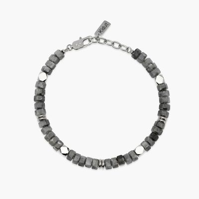 Kidult Bracciale Acciaio e Labradorite