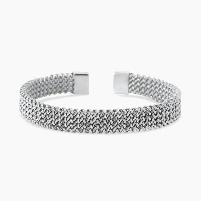 KIidult Bracciale Cuff Acciaio Maglia Mesh