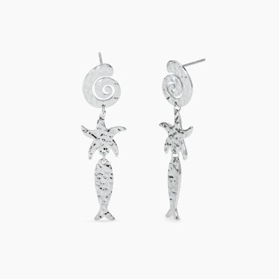 Kidult Orecchini Acciaio Elementi Marini