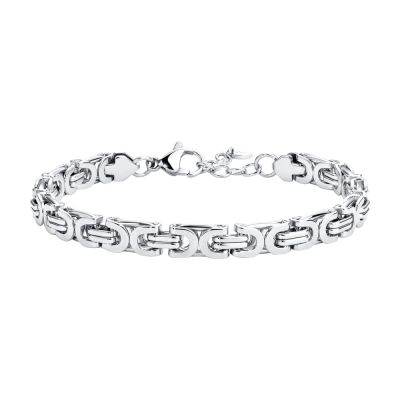 Luca Barra Bracciale Catena Acciaio 4 mm