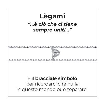 Luca Barra 2 Bracciali Acciaio Cuore Calamitato