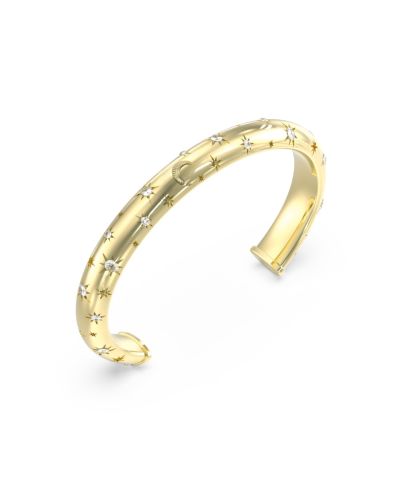 Guess Bracciale Acciaio Gold Zirconi Luna e Sole
