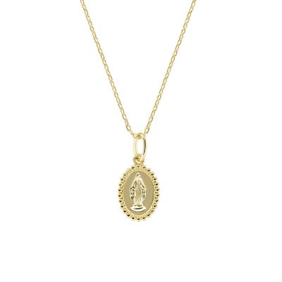 Amen Collana Ottone Gold con Madonnina