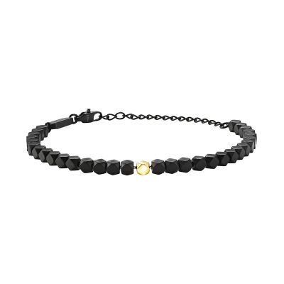 Breil Bracciale Acciaio Ip Nero Elemento Gold Tetra
