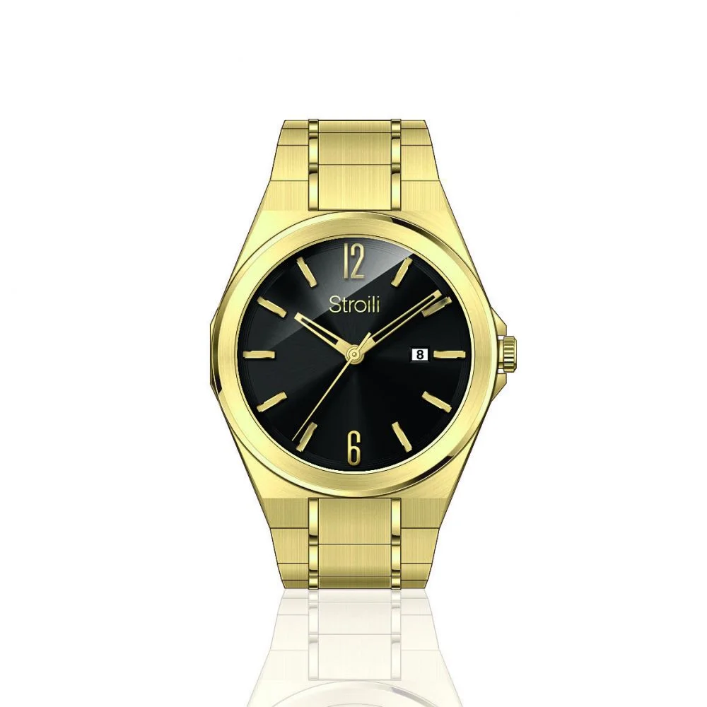 1668061 Stroili Orologio Uomo Solo Tempo acciaio dorato Long Beach