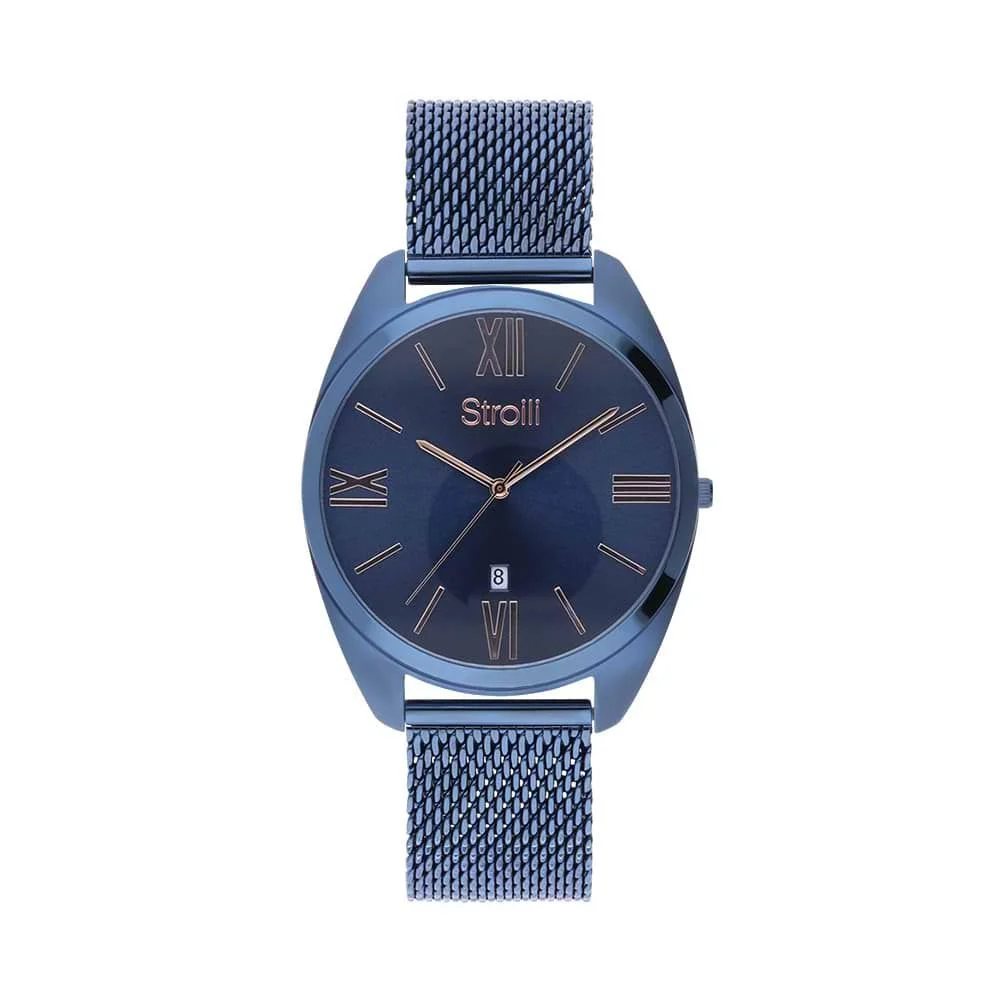 Stroili Orologio Uomo Solo Tempo Acciaio Blu 1671068 Stainless Gioiellerie