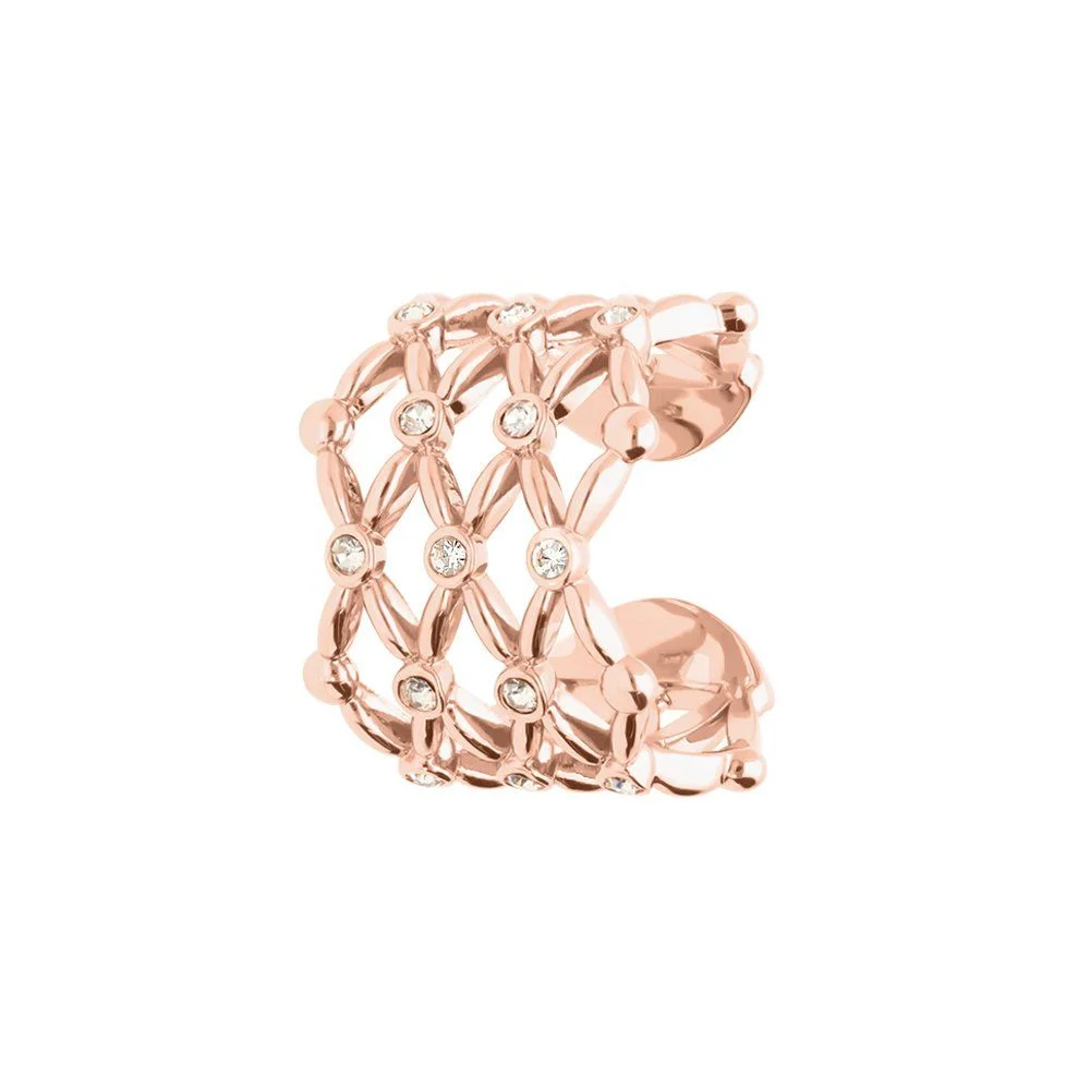 1673237 Stroili Anello Donna Regolabile Ottone Rose Stainless Gioiellerie