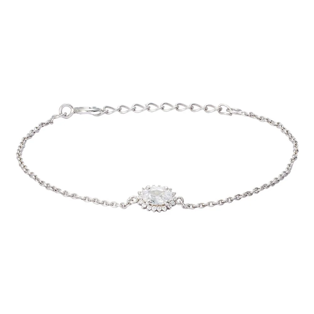 Stroili Bracciale Argento Cristallo Bianco Silver Elegance 1688383