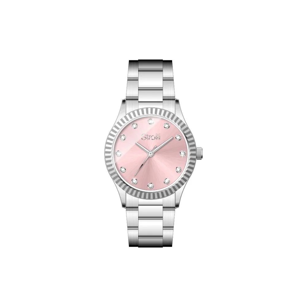 Stroili Orologio Solo Tempo Acciaio Quadrante Rosa 1688941 Stainless Gioiellerie