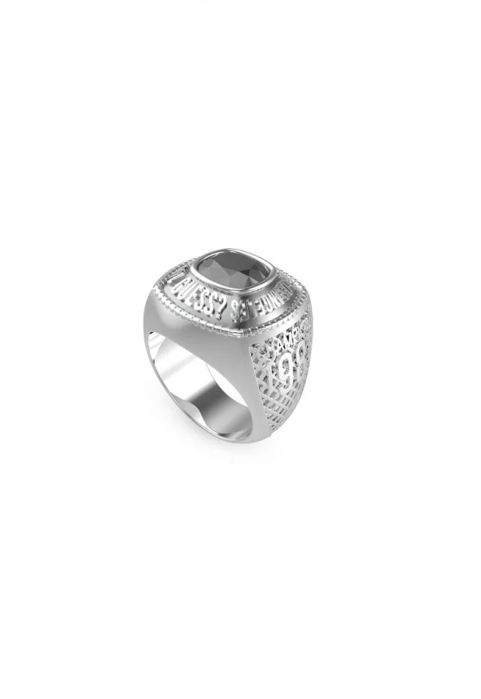 Guess Anello Uomo Acciaio Los Angeles Champions 1981