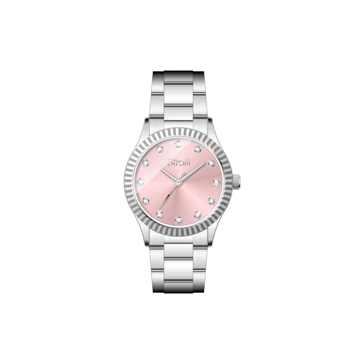 Stroili Orologio Solo Tempo Acciaio Quadrante Rosa 1688941 Stainless Gioiellerie