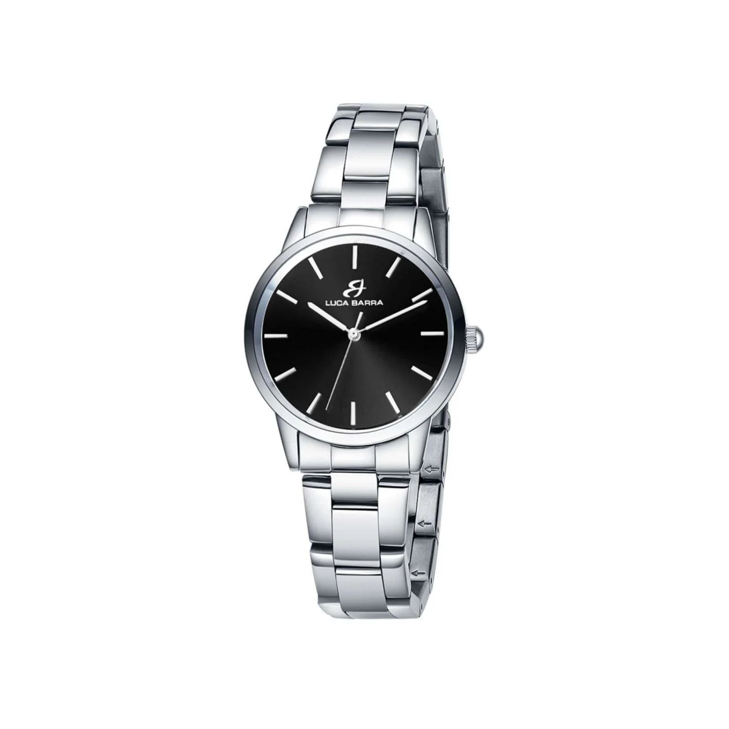 BW309 Luca Barra Orologio Donna Acciaio Quadrante Nero Stainless Gioiellerie