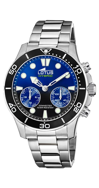 18800 3 Lotus Orologio Ibrido Uomo Acciaio Blu Stainless Gioiellerie