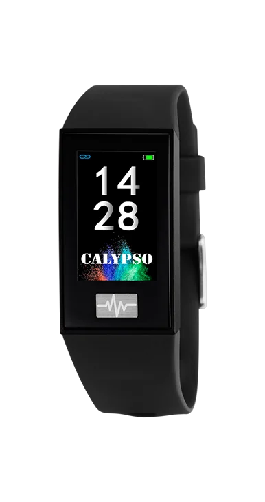 K8500 7 Calypso Orologio Gomma Smartwatch Nero Stainless Gioiellerie